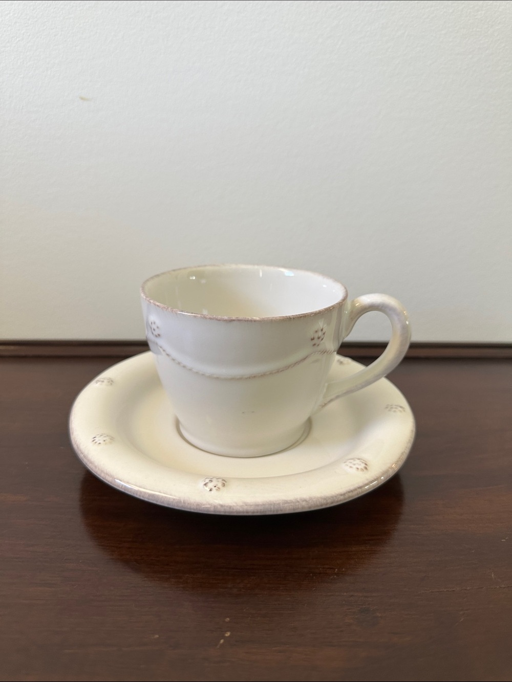 JULISKA Ceramic Teacup and
Saucer Set